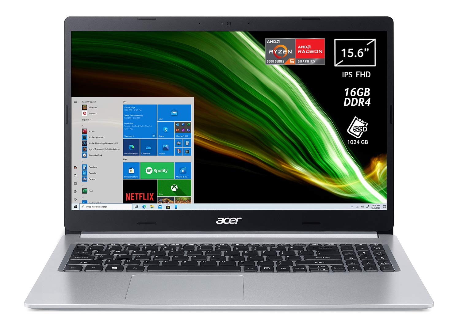 Acer Aspire 5 A515-45-R54J Pc Portatile, Notebook, Processore AMD